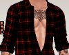 벤 Flannel Open Shirt