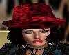 Red Leopard Fedora Hat
