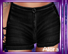(A) Black Summer Shorts