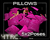 Pink Leather Pillows