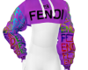 FENDI  Hoodie Purple