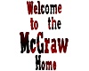 McGraw Welcome Wall Sign