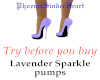 Lavender Sparkle pumps
