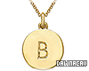 Initial "B" Gold Necklac