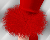 ⓨRed Fur Anklet