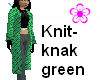 Knit knak green coat