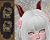 y2k Crimson Red Horns