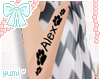 ✿ Alex's arm tattoo