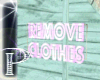 *V* remove clothes sign