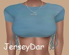 Teal Knotted Crop