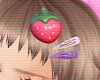 ! strawberry hairclips