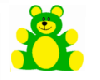 Teddy Bear green**yellow
