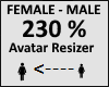Avatar scaler 230%