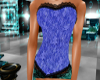 blue lace corset