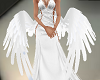 Low White Angels Wings