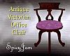 Antq Vict Office Chair P