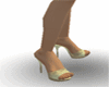 gold Spike heels