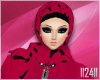 24:Pink Floral Hijab