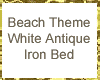 Beach Theme White Bed