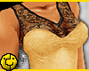 [ Rose Lace Top Gold
