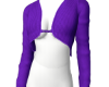 Open Purple Knit Top