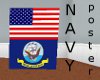 USA&USN flag poster