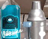 VK~Blue Cocktails Tray