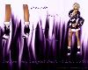 Purple&Blk Flames Boots