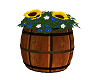 flowers barrel