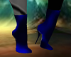 Blue Leather boots