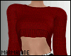 !m CropSweaterFit Red