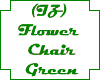 (IZ) Flower Chair Green