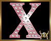 Marquee Letter X Pink