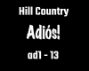 Hill Country-Adios