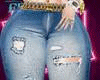 Ripped Flared Jeans 70ps