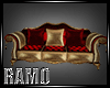 Royal Gold Red Couch