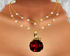 Necklace RED gum 