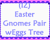 Gnomes Pair  wEggs Tree