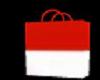 Red&white shopping bag