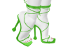 Green Strappy Heels