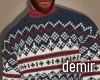 [D] Wool navy sweater