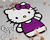 Purple Hello Kitty Rug