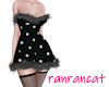 +dress fur black dot