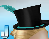 Burlesque Hat - Aqua