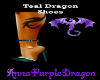 Teal Dragon Shoes