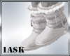 1ASK Silver Winter Boots