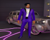 Purple Wedding Groom