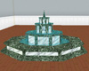 Small marble fountain