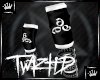 |T| White 666 Armwarmers