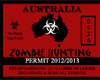 Australia Zombie Permit